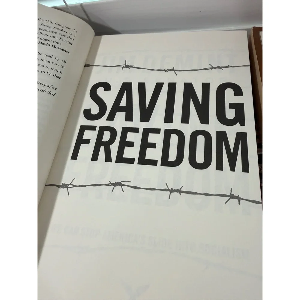 Jim DeMint Signed Saving Freedom Hardcover 1st Edition 2009 Politics US Senator